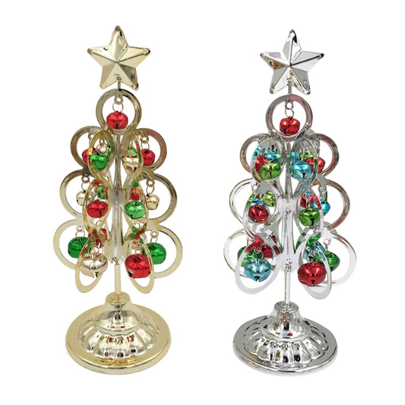 [Big Save!] Christmas Crafts Tabletop Decor Desktop Mini Christmas Tree Wrought Iron Christmas Tree Miniatures Decoration For Home Christmas Decoration Tabletop Centerpiece - image 2 of 6