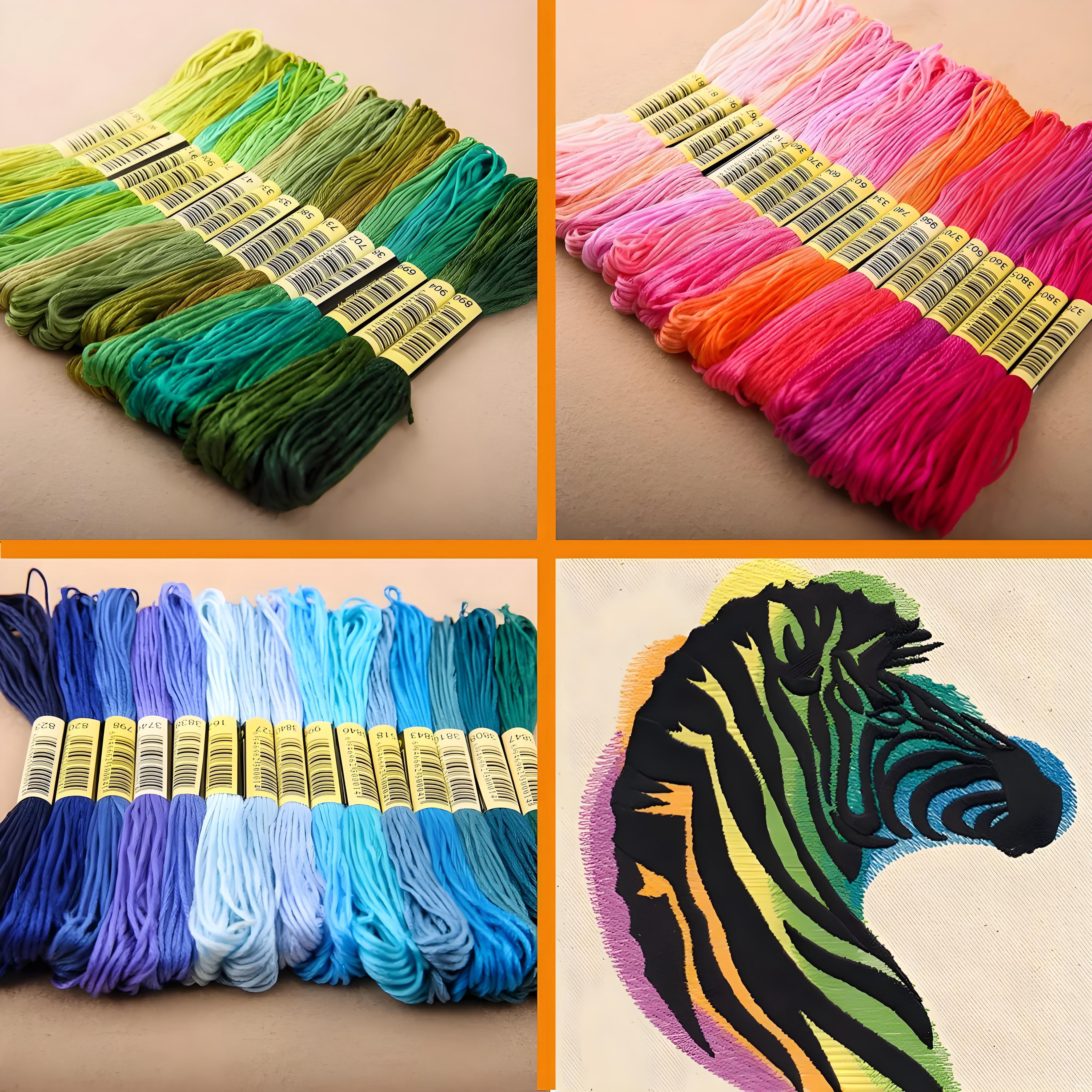 PIERCINGFUN 150 Color Embroidery Floss，Cross Stitch Threads, Bracelet Yarn, Craft Floss Kit