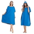 thumbnail image 5 of Toalla con capucha de microfibra para hombre y mujer, bata de secado rápido para nadar, Playa, viaje, bata de baño, albornoz, Poncho para Surf, Sauna y Playa, 5 of 5