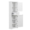 thumbnail image 4 of Tcbosik Modern Bathroom Cabinet, 67" Storage Cabinet with Adjustable Shelf, Tall Cabinet with Drawer and 2 Doors for Home Office, Living Room, White, 4 of 9