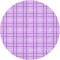 thumbnail image 1 of Ahgly Company Machine Washable Indoor Round Transitional Heliotrope Purple Area Rugs, 4' Round, 1 of 7