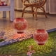 thumbnail image 5 of RKSTN garden light Solar Outdoor Table Lantern Flickering Red Lantern Light With Warm Yellow Garden LED Tabletop Lamp Decorative For Garden Yard Hanging Placed Decorative Lights, 5 of 9