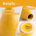 thumbnail image 5 of Flower Vase Set of 3, Decorative Ceramic Vase, Vase for Decor Home Living Room Office Parties Wedding (Lemon Yellow Honeycomb), 5 of 10