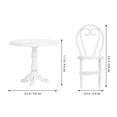 thumbnail image 4 of Miangastore 3Pcs Fairy Garden 1:12 Miniature Table Chair Ornament Set Kids DIY Craft Tools, 4 of 8
