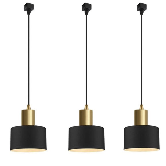 Kiven H-Type Track Pendant Lights,Modern Mini Pendant Lamps,for Kitchen Island Cafe Bar,Contemporary for Kitchen,Living Room - 3 Pack