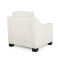 thumbnail image 4 of Contemporary Beige Fabric Upholstered Club Chair, 4 of 9