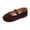 Brown, variant on uikmnh Girls Suede Mary Jane Elastic Strap Soft Casual Dress Shoes for Kids Size:4-4.5 Years