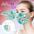 thumbnail image 2 of Dsscvnef Aldult Christmas Disposable Face Mask Industrial 3Ply Ear Loop 10PC Mask Printing, 2 of 9