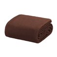 thumbnail image 4 of Crover Collection All Season Thermal Waffle Cotton Queen Blanket 90"x90" Brown with Deep Plain Edge Border Durable and Soft, 4 of 4
