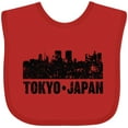 thumbnail image 3 of Inktastic Tokyo Japan City Skyline with Grunge Boys or Girls Baby Bib, 3 of 4