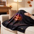 thumbnail image 6 of StlyGar Halloween Throw Blanket Ultra Soft Plush Fleece with Spooky Pumpkins Cozy Lightweight Flannel Throw for Sofa Bed Couch Halloween Decor, 6 of 6