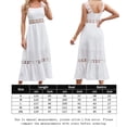 thumbnail image 2 of Vestido De Tirantes Sin Espalda Para Mujer Vestido largo de fiesta Casual Sexy Trendy Sexy Túnica Vestido Traje diario (Blanco M) Ygjytge para Mujer Blanco T L, 2 of 7