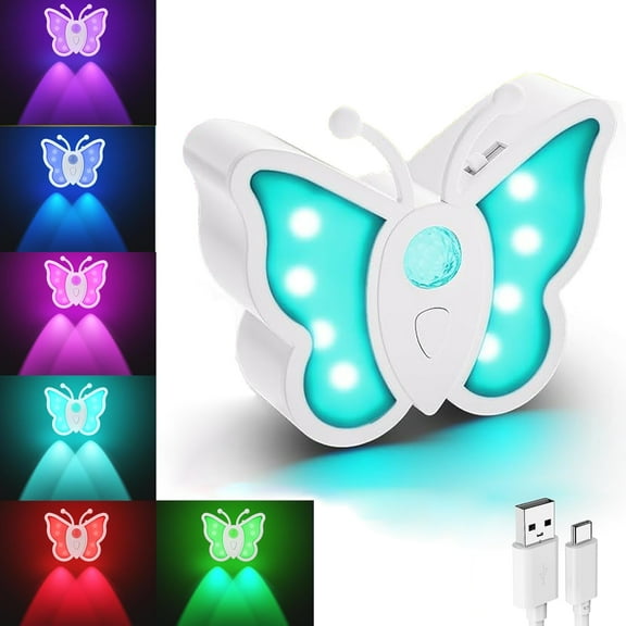 Fega Motion Sensor Night Light -Rechargeable Night Light for Kids, Wireless Magnetic Wall Sconce for Bedroom, Bathroom, White