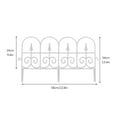 thumbnail image 2 of Fence Panel Garden Bed Border Folding Strong Tall Black White Decorative Stakes Pvc Wire Outdoor Lawn Dog Plastic Barrier, 2 of 5