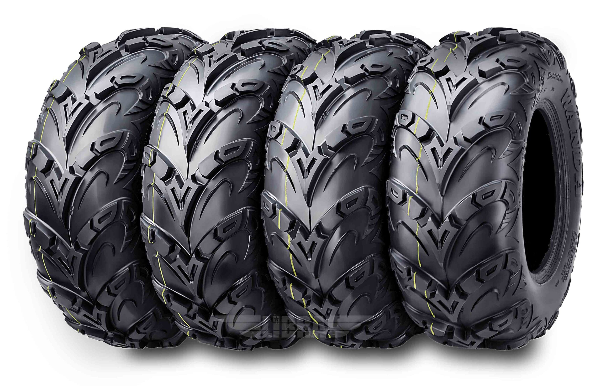WANDA Premium 8 Ply ATV/UTV Tires 24x9-11 front & 24x10-11 Rear Mud ...