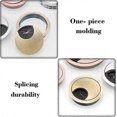 thumbnail image 5 of Computer Grommet Metal Cable Grommet Computer Desk Cable Hole Cover For Desks Office Worktops (4pcs, Cyan Color), 5 of 5
