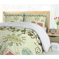thumbnail image 5 of Ambesonne Hipster Duvet Cover Sets, Vintage France Doodle, 2-King, Pale Green Chocolate, 5 of 6