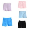 thumbnail image 2 of SILVERCELL Teens Little Girls Cotton Shorts Bike Shorts Dance Gymnastics Yoga Shorts Safety Active Under Dress Shorts, 5 Pack, 3-14 Years, 2 of 8