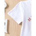 thumbnail image 6 of Bagilaanoe 4th of July Clothes for Newborn Baby Boys Short Sleeve Print T-shirt Tops + Jogger Trousers 3M 6M 9M 12M Infant Independence Day Outfits 2pcs Long Pants Set, 6 of 9