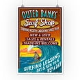 thumbnail image 2 of Outer Banks, North Carolina, Surf Shop Vintage Sign (12x18 Wall Art Poster, Room Decor), 2 of 3
