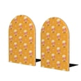 thumbnail image 2 of Picia Cute Popcorn Pattern Wood Bookends for Shelves,Non-slip Bookends, Heavy Duty Wooden Bookend Support,1 Pair, 2 of 8