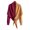 Purple, variant on Women's Color Block Knit Shawl Wrap, Lightweight Open Front Knit Poncho Cape for Women, Soft Polyester Shawl Wrap with Tie Front for Spring, Autumn and Daily Wear Coffee
