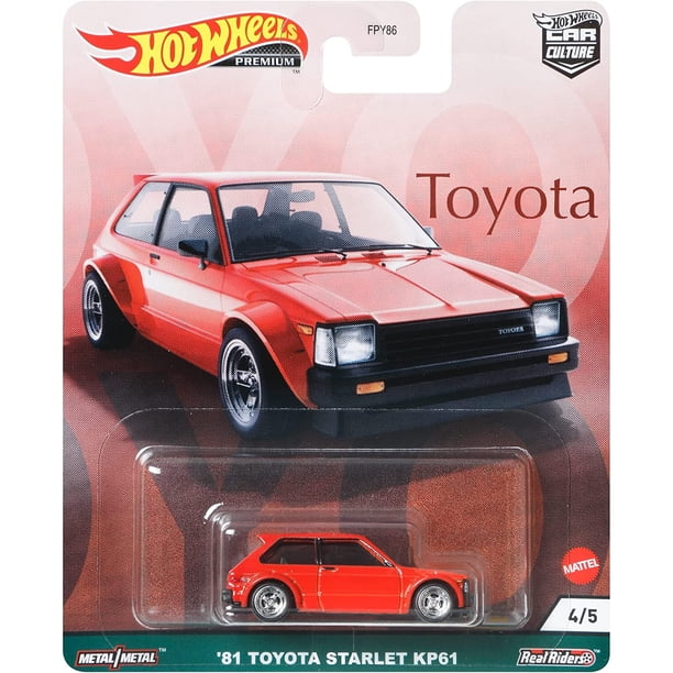 Hot Wheels Premium 81 Toyota Starlet KP61 for Kids Play - Walmart