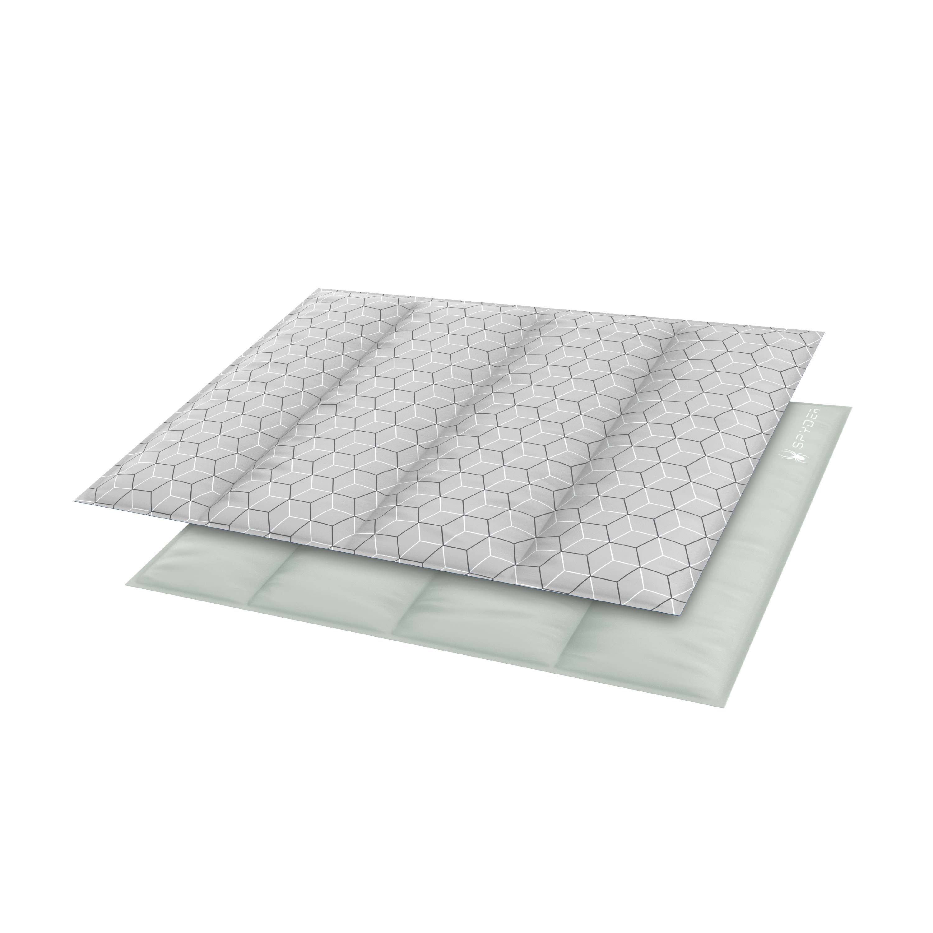 Reversible Dog Cooling Mat, Pressure-Activated Cooling Mat with Gel Technology, Gray