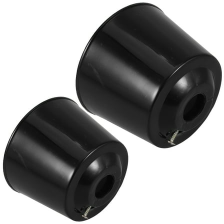 OUNONA  2 Pcs Replacement Ceiling Fan Light Cover Pendant Shades Black