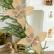 thumbnail image 4 of Mariposas Artificiales Decorativas para Navidad | Tela Dorada | 27 X 20 Cm | Reutilizables para Varias Temporadas | Estructura Colgante | Enriquecen El Ambiente Navideño, 4 of 6