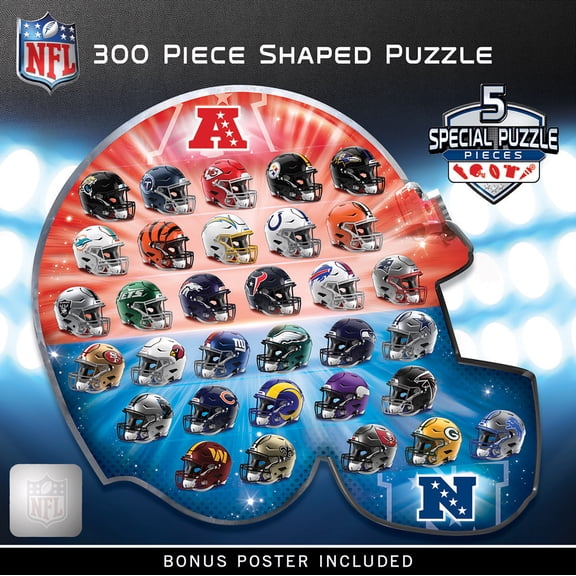MasterPieces Jigsaw Puzzle for Adults - NFL Helmet Shaped 300 Pieces