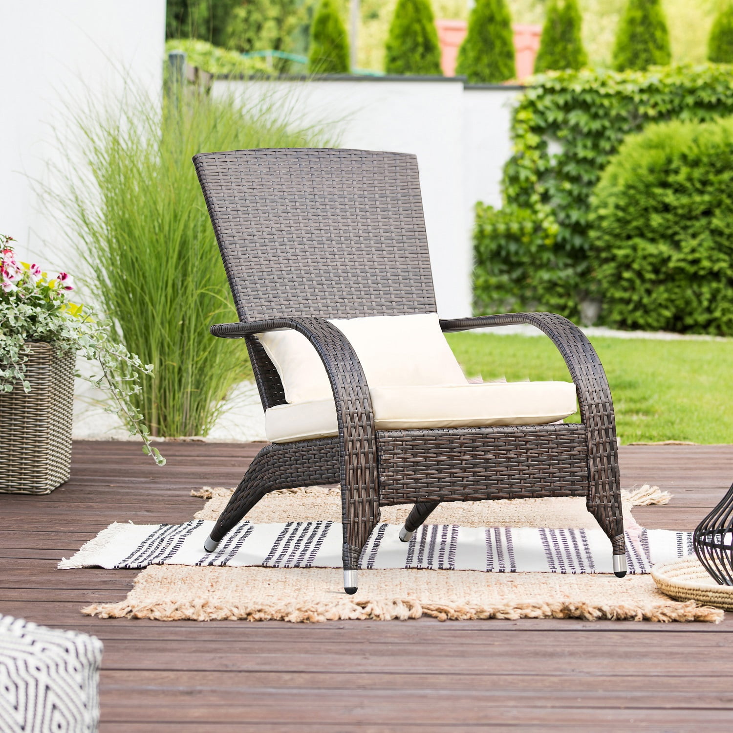 patio sense coconino wicker adirondack chair