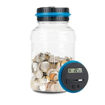 BESTSKY Large Piggy Bank for Adults with Digital Counter, Automatic Coin Counting Money Saver for Budgeting and Financial Tracking, Fun Gift for Kids