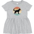 thumbnail image 3 of Inktastic German Shepherd Silhouette Vintage Retro Girls Baby Dress, 3 of 5