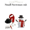 thumbnail image 2 of Wooden Simulation Christmas Snowman Dress Up Set Accessories Family Kit Toy Gift, 2 of 6