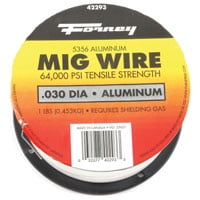 - Forney 42293 MIG Welding Wire, 0.03 in Dia, Aluminum, DCEP Reverse Polarity