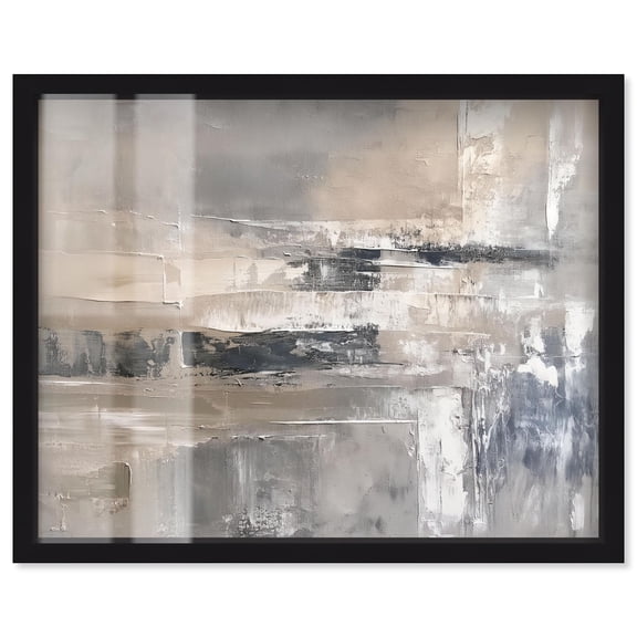 Timeworn Artistry II Shadowbox Print Abstract Art by Art Remedy, Black Frame, 20 x 16