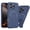 Blue, variant on for iPhone 17 Pro Military Grade Protection Armor Case 2-in-1 with Invisible Folding Kickstand, Compatible with MagSafe Magnetic Heavy Duty Shockproof Protective Phone Cover - Purple