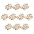 thumbnail image 1 of 200uds Abrazaderas Unique Bargains engarce extremo, metal, dorado, 8x5.5mm, 1 of 7