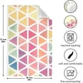 thumbnail image 3 of GZHJMY Colorful Triangle Kitchen Towel, Dish Towels Quick Drying Tea Towels Absorbent Hand Towels for Kitchen Sink Dinner Table 28 x 18 Inches, Set of 4, 3 of 7