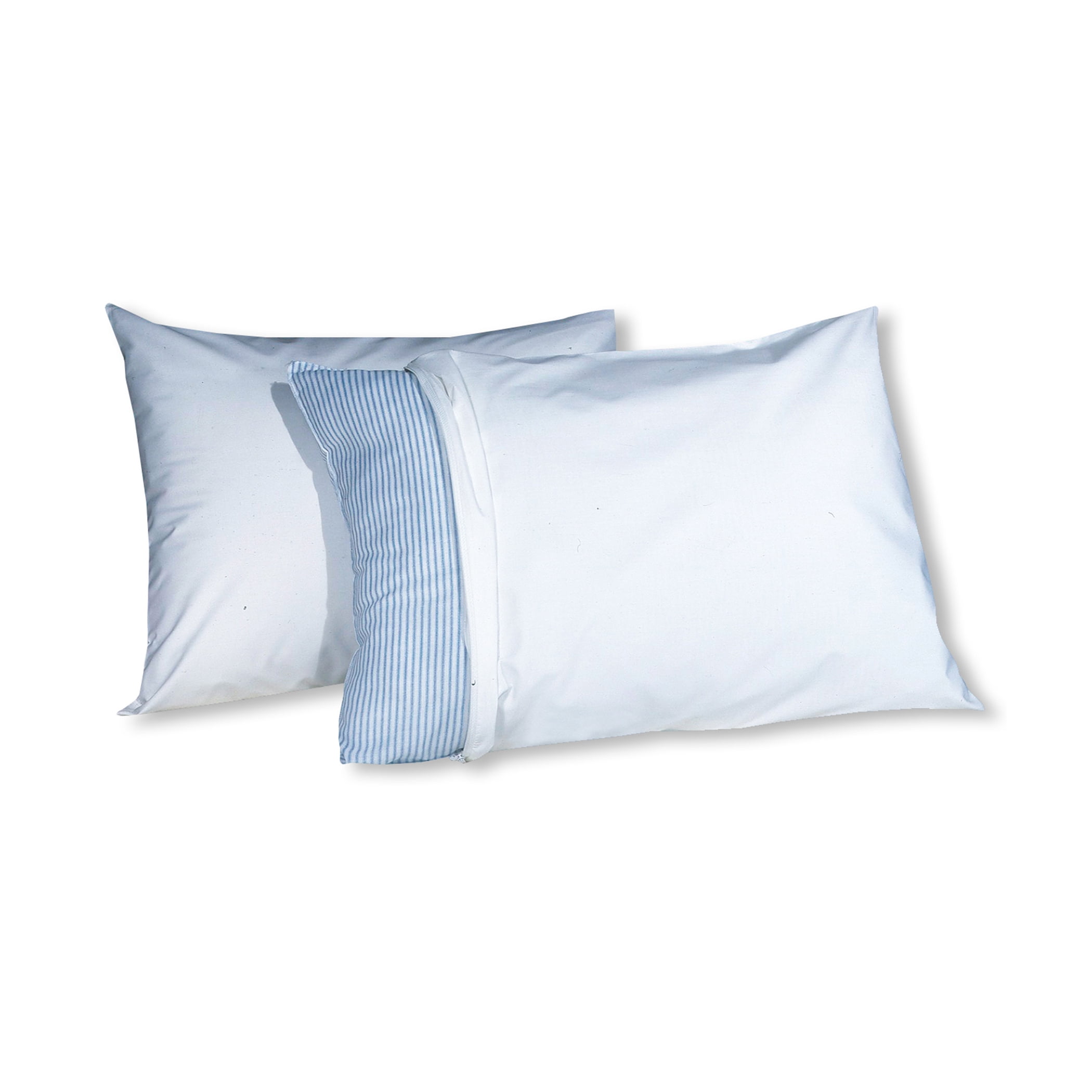 Pillow Guard Zippered Polypropylene Pillow Protectors, Queen Lining Washable Water Resistant 2 Count