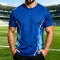 thumbnail image 2 of JTSRKL Mens Quick Dry Shirts Printed Crewneck Short Sleeve Breathable Lightweight Tees Summer Gym Training Big Size Active Sport Tops, 2 of 9