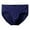 Blue, variant on 3 Pack Mens Underwear Briefs Breathable Plus Size Solid Color Panties