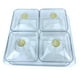 thumbnail image 3 of Elegante bandeja para servir frutas y frutos secos con tapa blanco 4 rejillas, 3 of 9