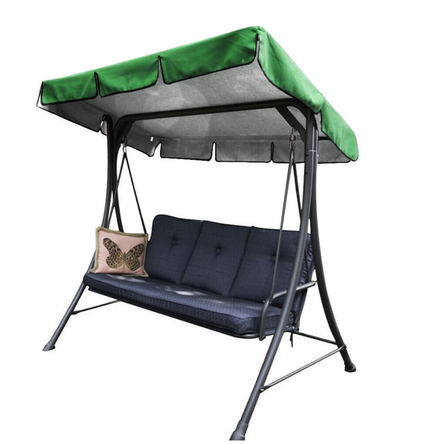 Cubierta para silla de columpio Advancent toldo impermeable Jardín Patio verde 164x114x15cm
