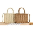 thumbnail image 4 of LinYooLi Cute Basket Shopping Bag Wicker Beach Handbag Seagrass Storage Outdoor Basket, 4 of 4