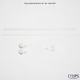 thumbnail image 3 of ELLE DECOR Cardi Light Filtering Back Tab Rod Pocket Curtain Panel Pair, 54x84, Ivory, 3 of 6