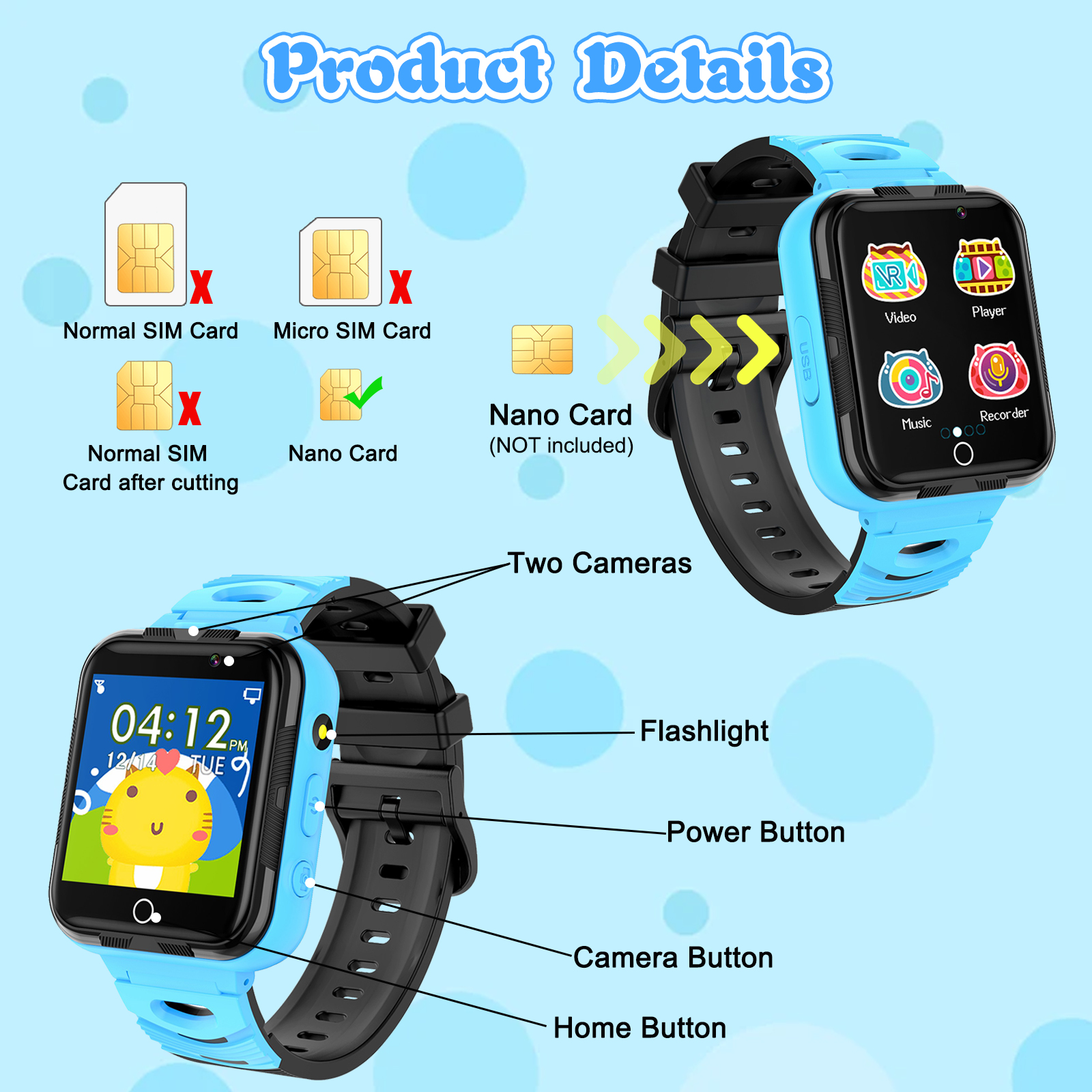 SZBXD Kids Smart Watch with SOS and Games photo 7