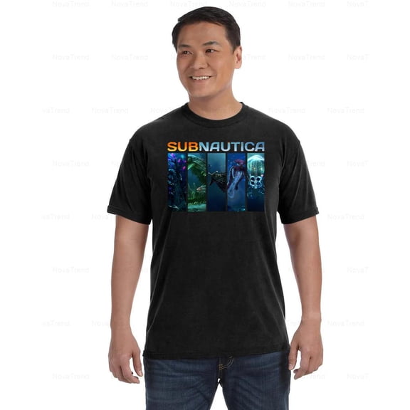 Subnautica Comfort Color T-Shirt Indie Gaming Ocean Explorer Fan Tee, Unisex, up to size 4XL