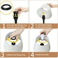 thumbnail image 2 of ONEWISH 17.32" Touch Bedside Lamp for Bedroom 3-Way Dimmable Table Lamps for Living Room Small Nightstand Lamps with Free 2700K LED Bulbs, 2 of 7